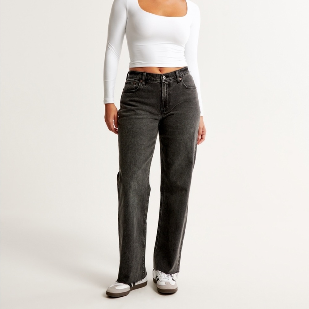 Abercrombie Curve Love Low Rise Baggy Jean